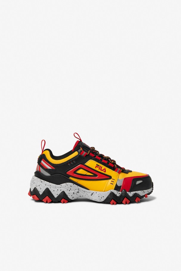 Fila UK Big Kids' Oakmont Tr Gold/Black/Red