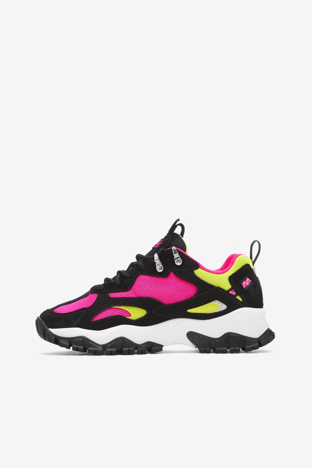 Women\'s Ray Tracer TR 2 Black/White/Pink Glow Fila UK
