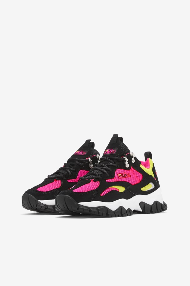 Women\'s Ray Tracer TR 2 Black/White/Pink Glow Fila UK
