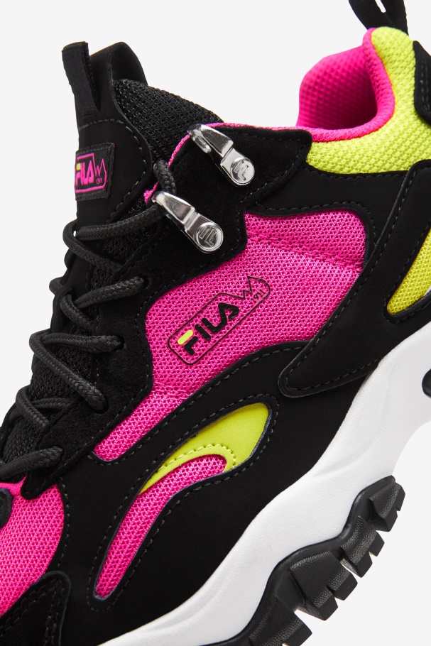 Women\'s Ray Tracer TR 2 Black/White/Pink Glow Fila UK