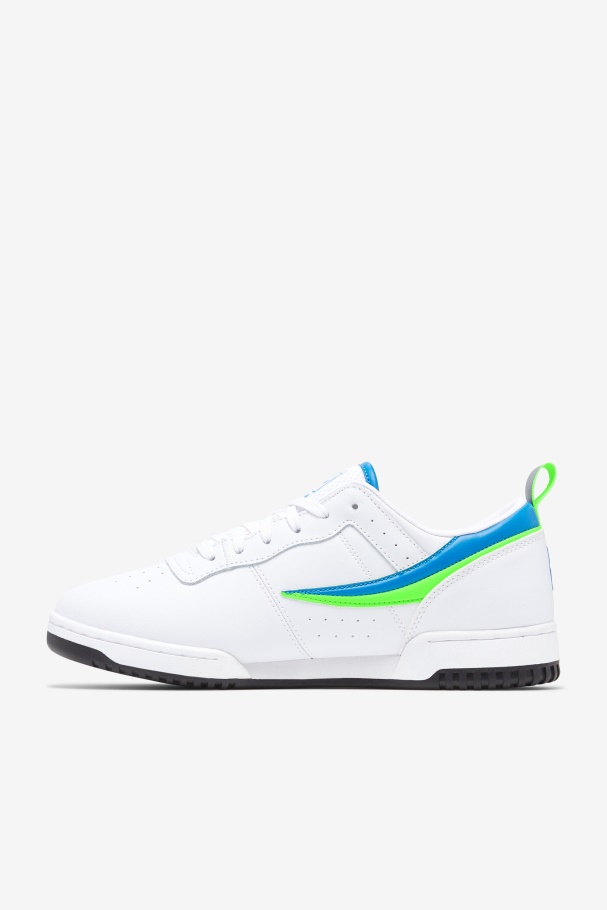 White/Green/Black Men\'s Original Fitness Fila UK