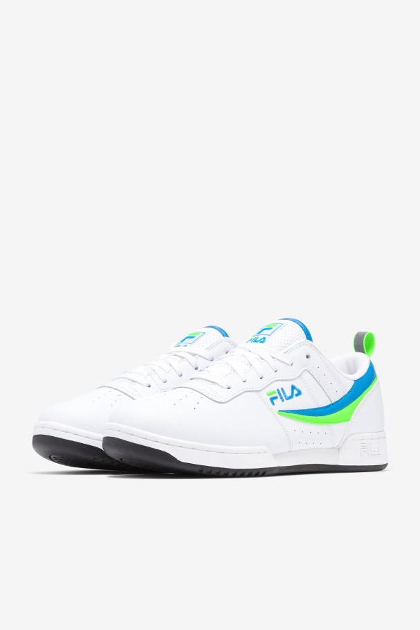 White/Green/Black Men\'s Original Fitness Fila UK