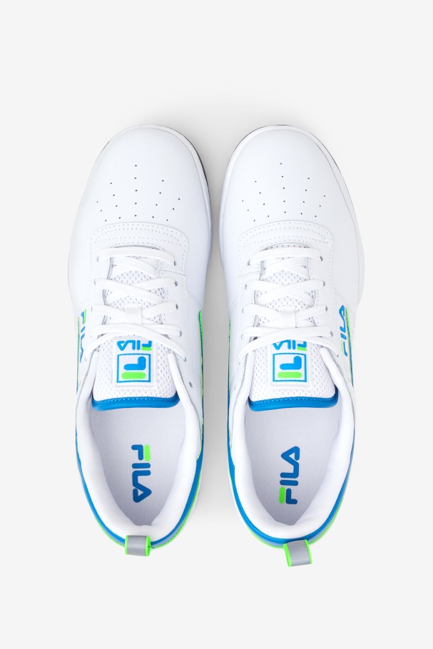 White/Green/Black Men\'s Original Fitness Fila UK