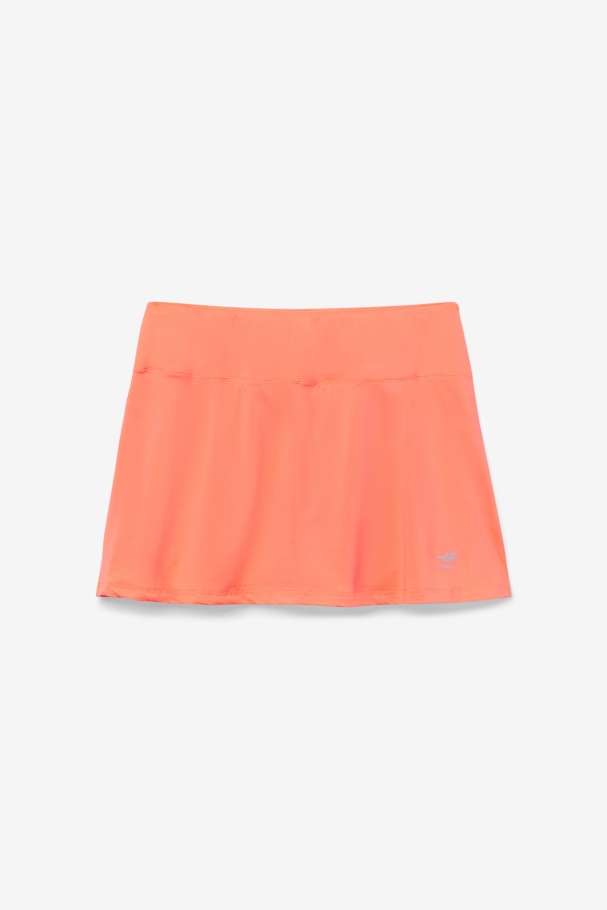 Fiery Coral Fila UK Pickleball Flounce Skort