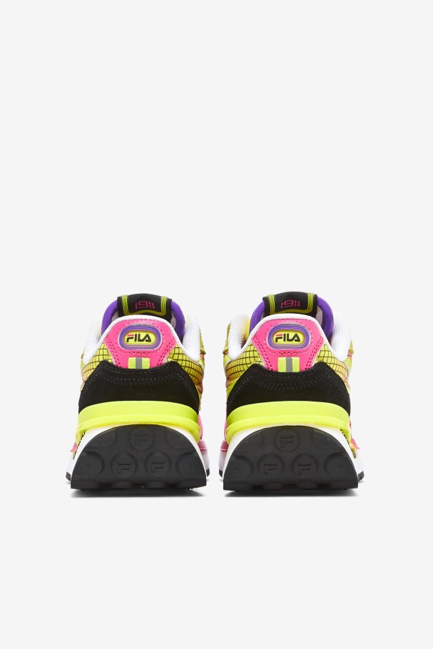 Pink Glo/Sulphur/White Fila UK Little Kids\' Renno