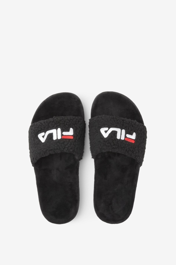 Fila UK Women\'s Fuzzy Drifter Black/Red/White