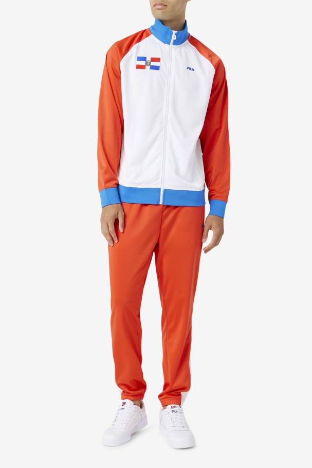 Dominican Republic Pant Fiery Red/White Fila UK