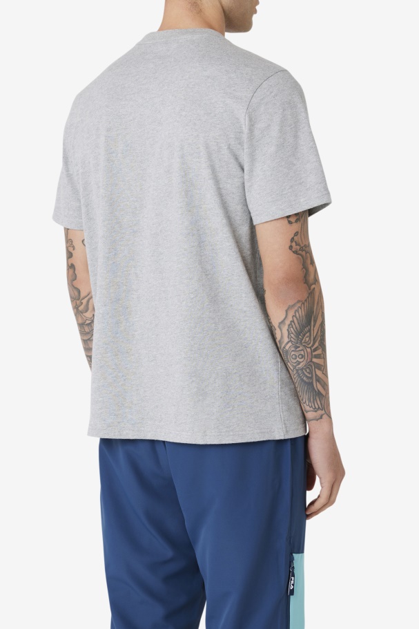Heather Grey Fila UK Visuri Tee