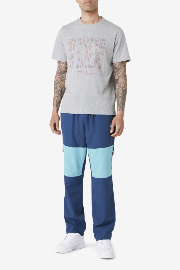 Heather Grey Fila UK Visuri Tee