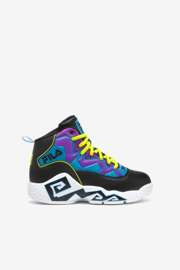 Black/Yellow/Purple Big Kids' Mb Fila UK