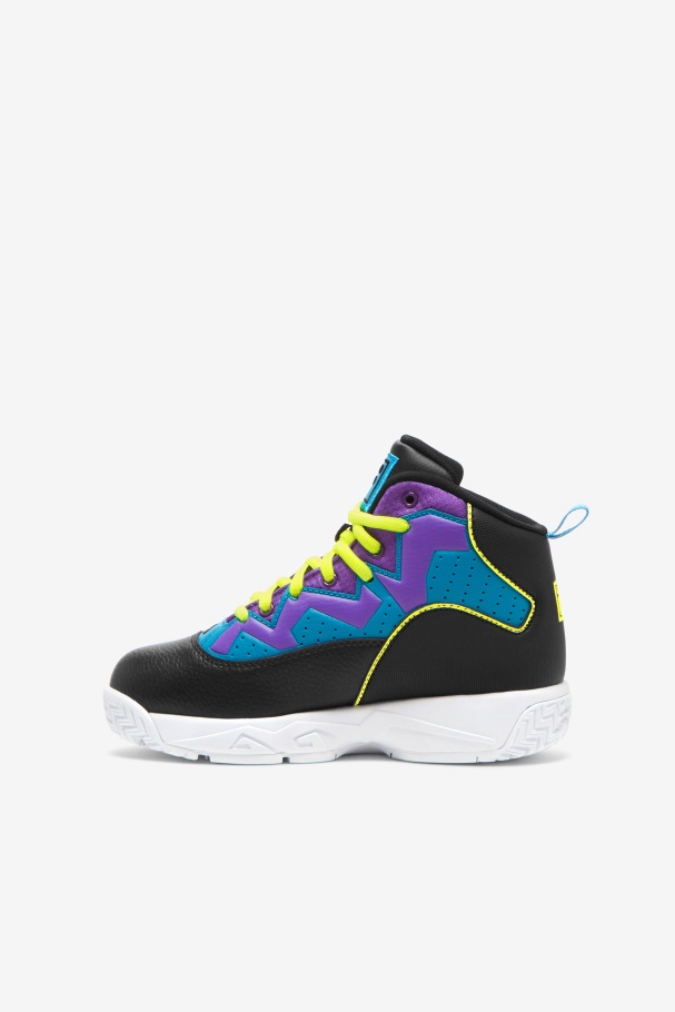 Black/Yellow/Purple Big Kids\' Mb Fila UK