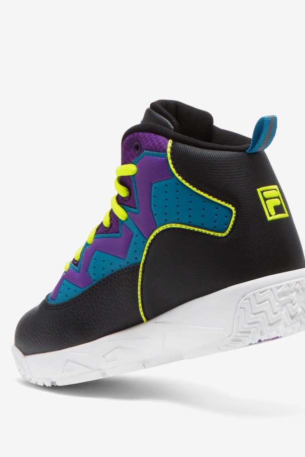 Black/Yellow/Purple Big Kids\' Mb Fila UK