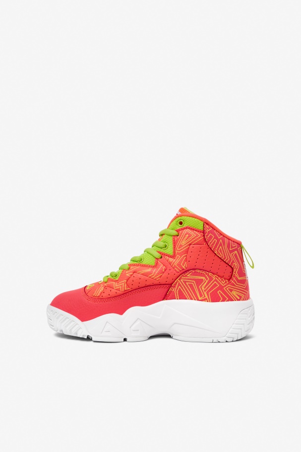 Little Kids\' MB Fila UK Fiery Coral/White/Lime Punch