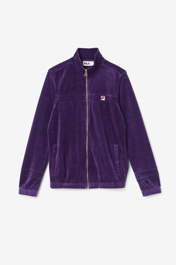 Ravid Velour Jacket Blackberry Cordial Fila UK