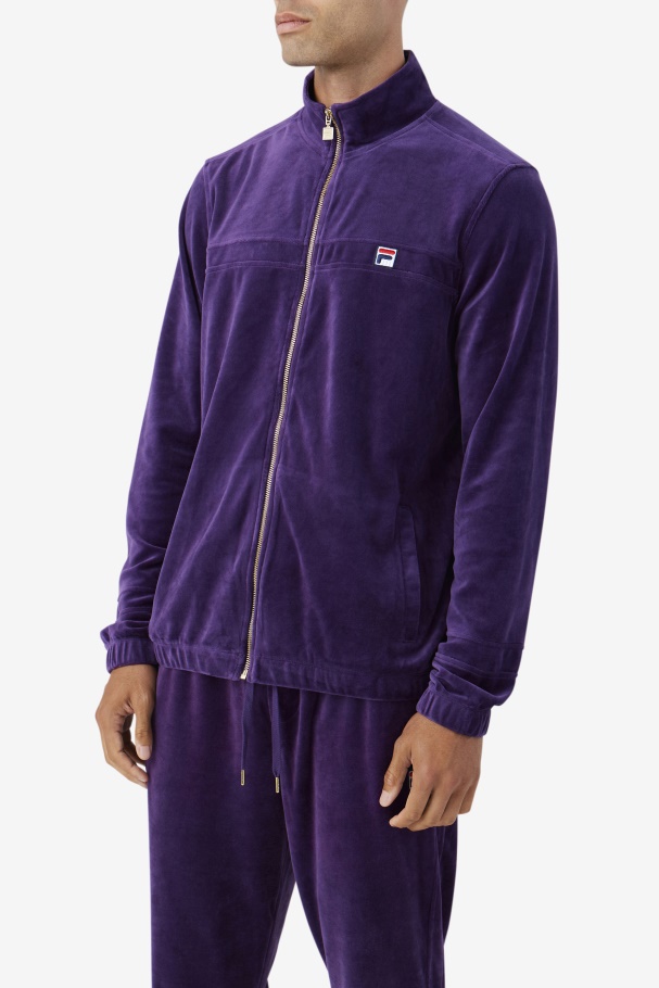 Ravid Velour Jacket Blackberry Cordial Fila UK