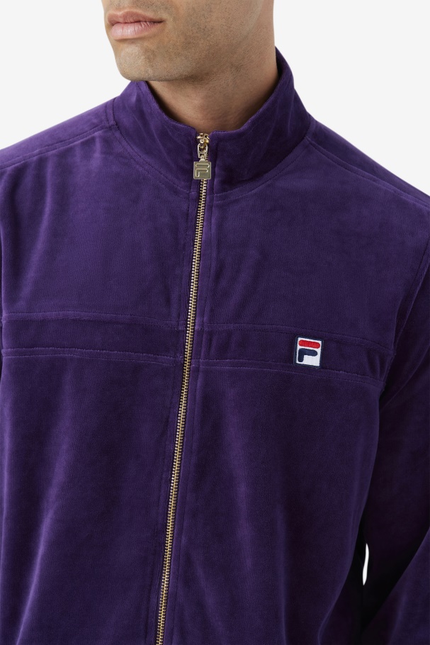 Ravid Velour Jacket Blackberry Cordial Fila UK