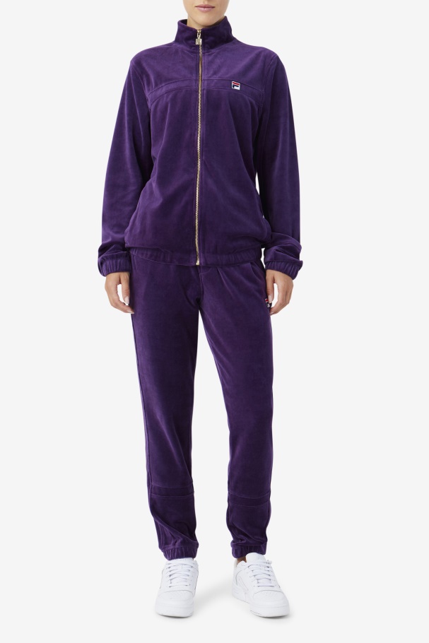 Ravid Velour Jacket Blackberry Cordial Fila UK