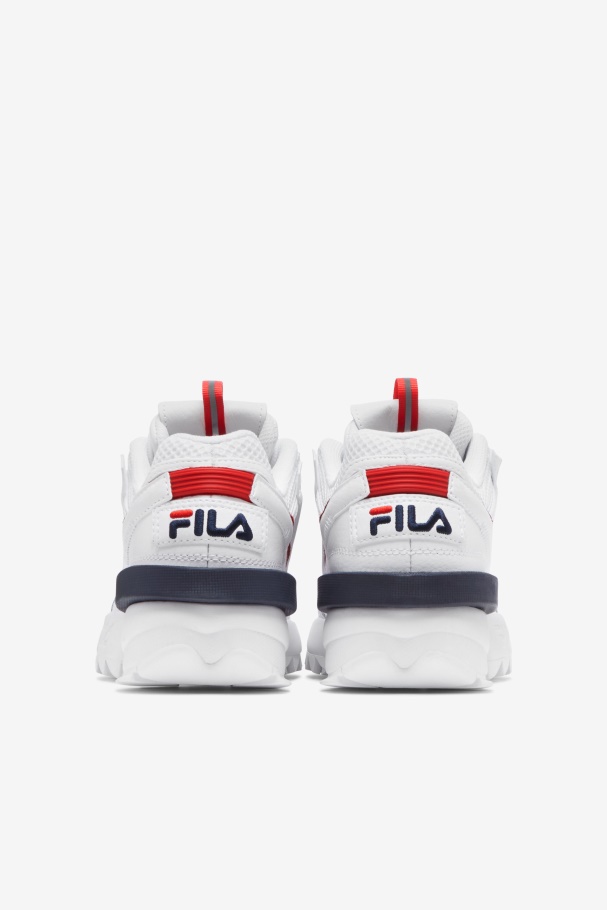 White/Red/Navy Women\'s Disruptor 2 Exp Fila UK
