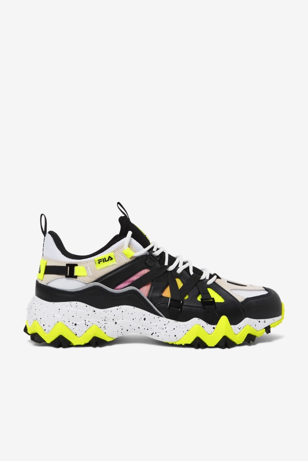 Men's Excursion White/Black/Yellow Fila UK