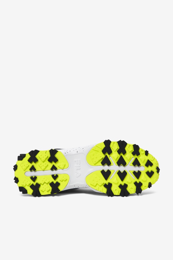 Men\'s Excursion White/Black/Yellow Fila UK