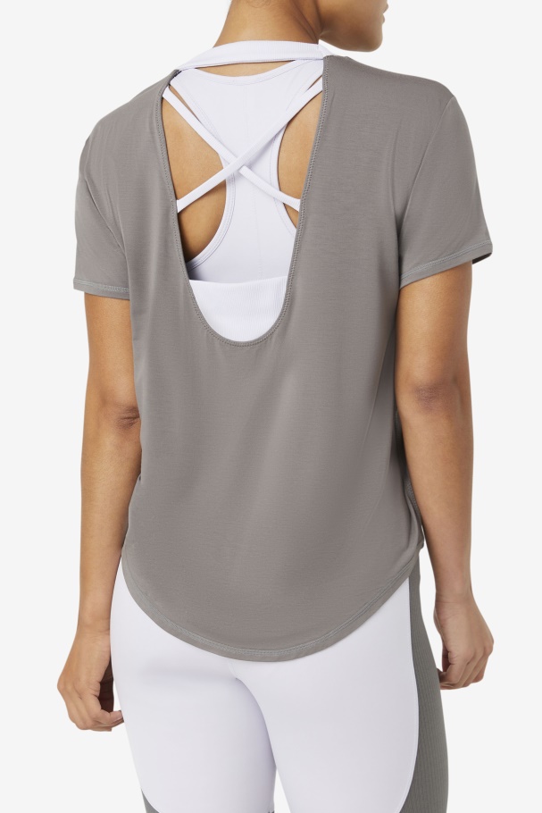 Fila UK Gargoyle Fi-Lux Short Sleeve Top
