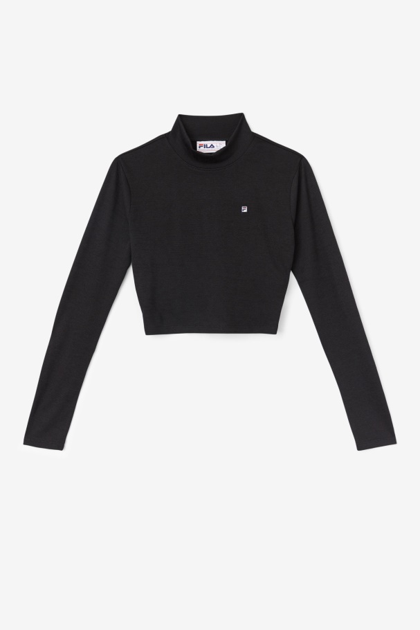 Black Fila UK Luise Turtleneck Top