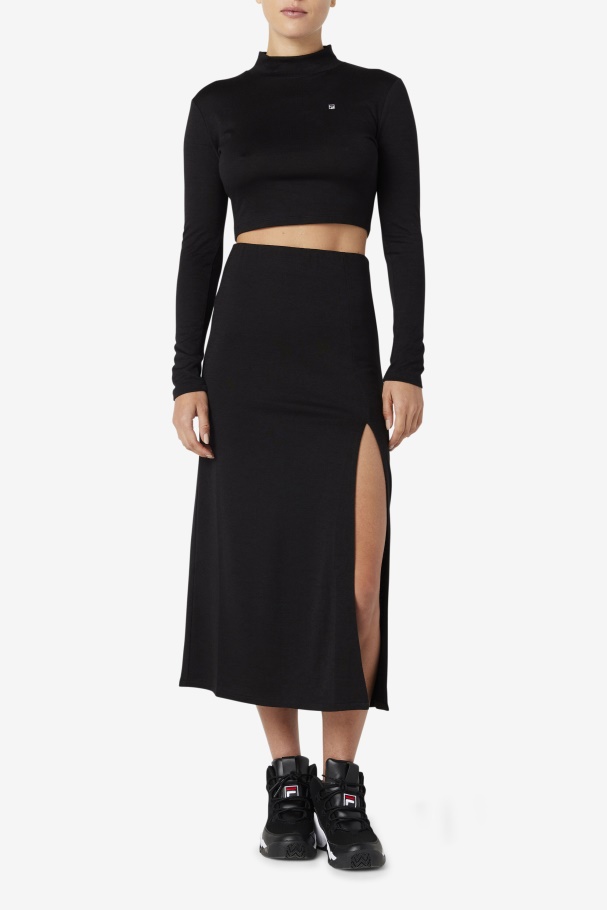 Black Fila UK Luise Turtleneck Top