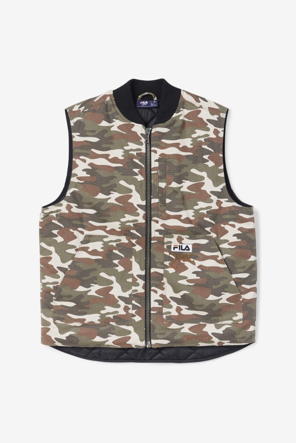 Fila UK Camo Print/Black 2Pac Vest