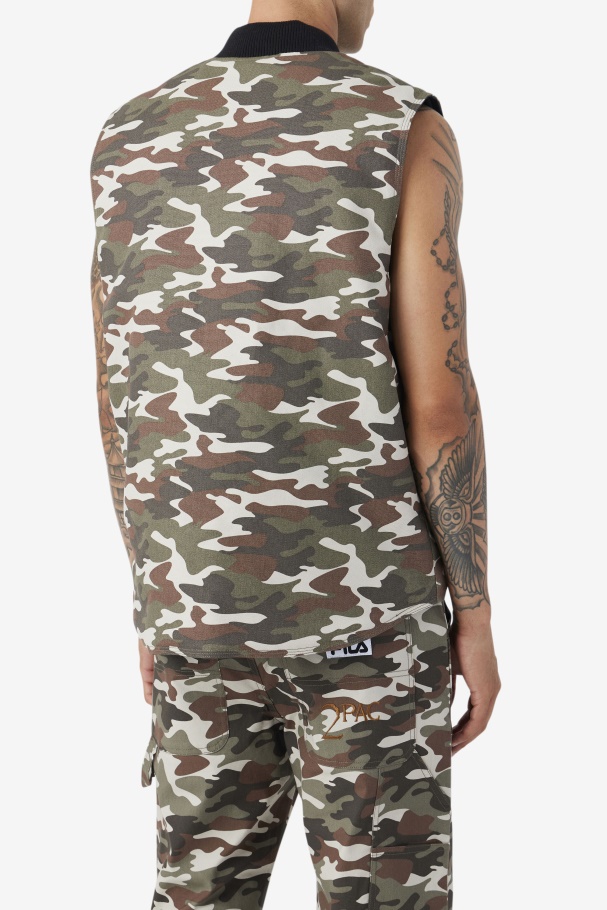 Fila UK Camo Print/Black 2Pac Vest