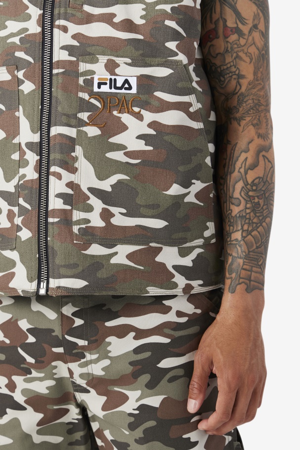 Fila UK Camo Print/Black 2Pac Vest