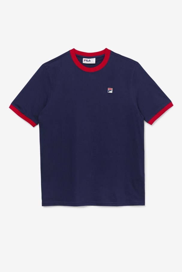Marconi Ringer Tee Peacoat/Red Fila UK