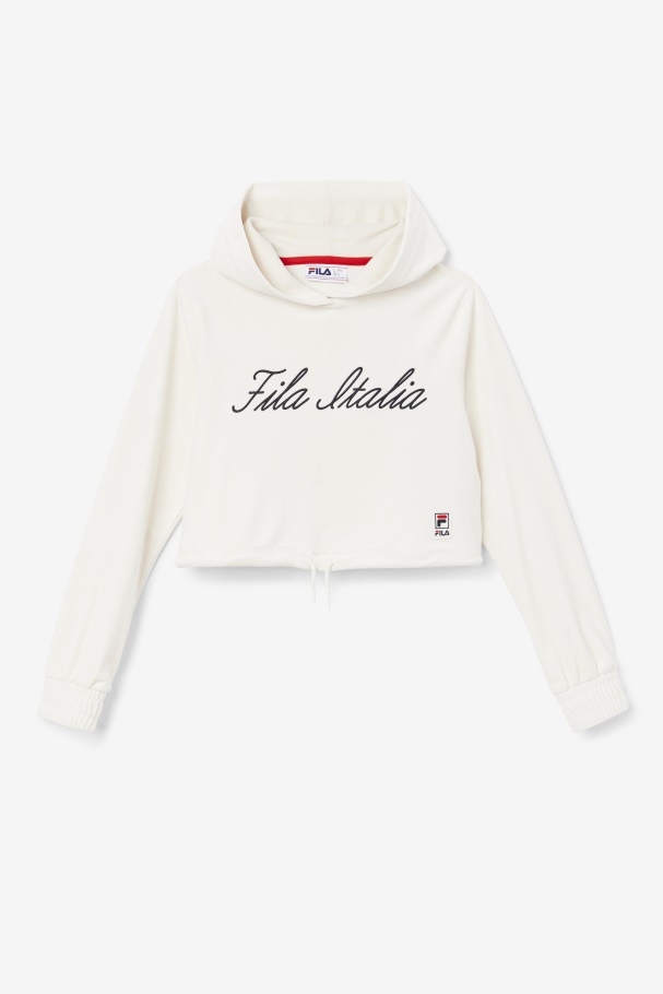 Gardenia/Black Sofia Hoodie Fila UK