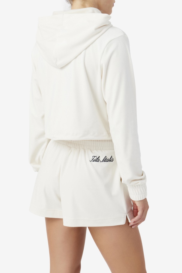 Gardenia/Black Sofia Hoodie Fila UK