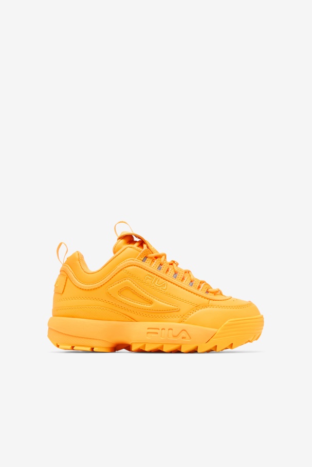 Fila UK Orange Big Kids\' Disruptor 2 Premium