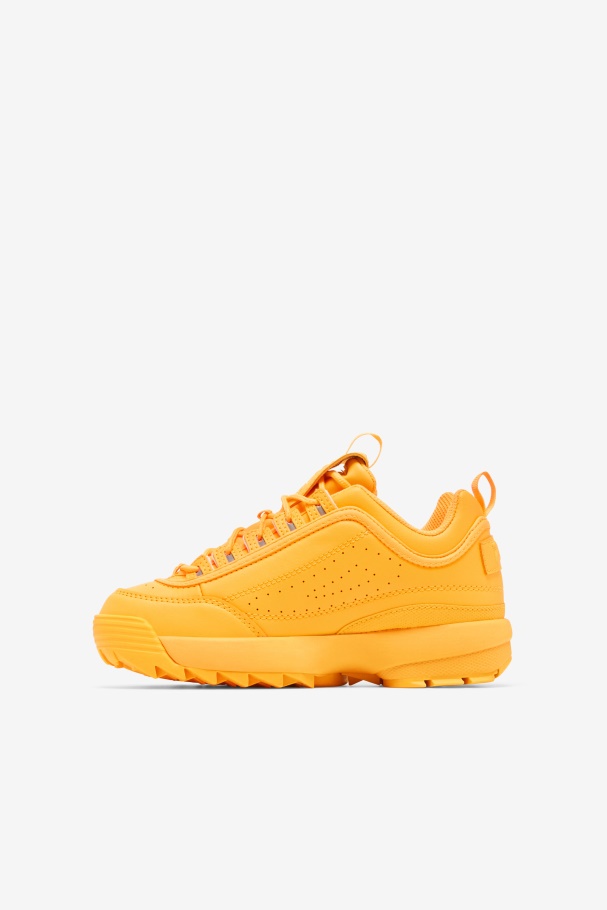 Fila UK Orange Big Kids\' Disruptor 2 Premium