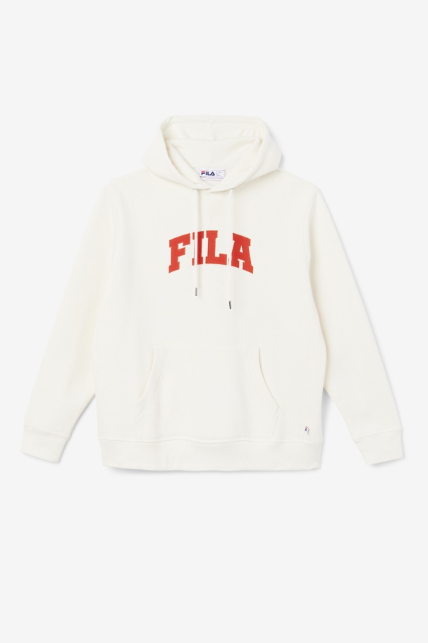 Fila UK Brook Hoodie Gardenia/Fiery Red