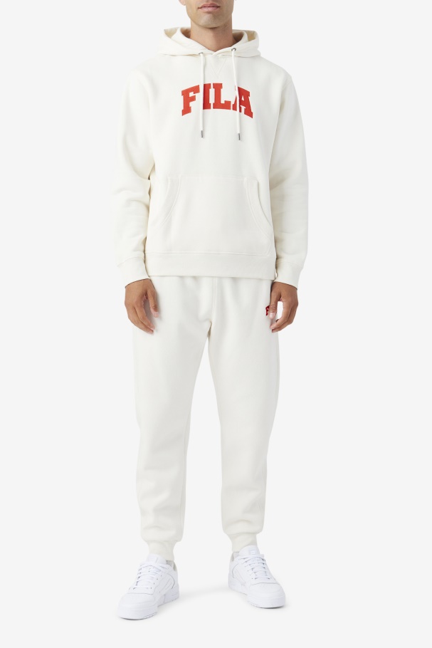 Fila UK Brook Hoodie Gardenia/Fiery Red