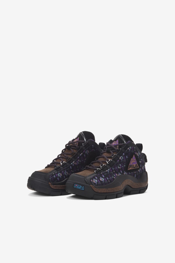Fila UK Black/Pinecone/Purple Big Kids\' Grant Hill 2 Outdoor