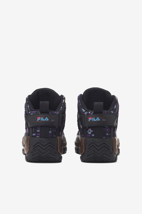 Fila UK Black/Pinecone/Purple Big Kids\' Grant Hill 2 Outdoor