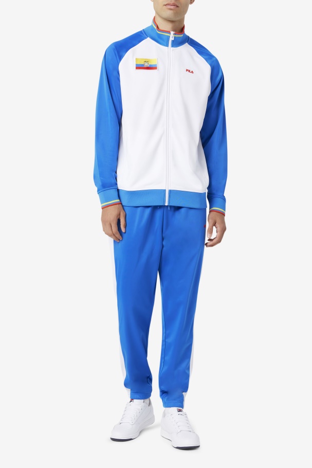 Ecuador Track Pant Blue/White/Fiery Red Fila UK