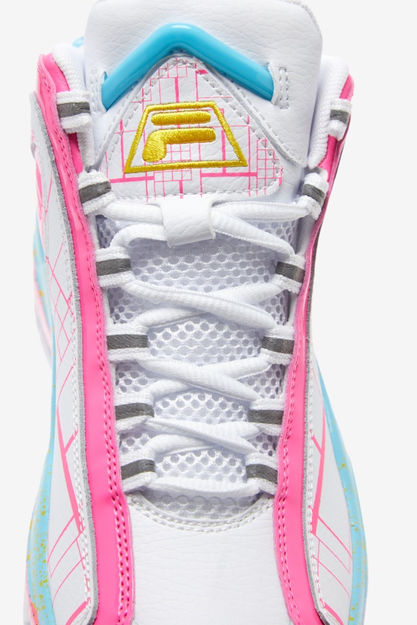 Big Kids\' Grant Hill 2 Fila UK White/Pink/Bluefish