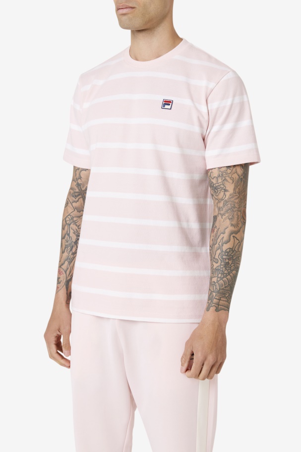 Pink/White Fila UK Deny Crew