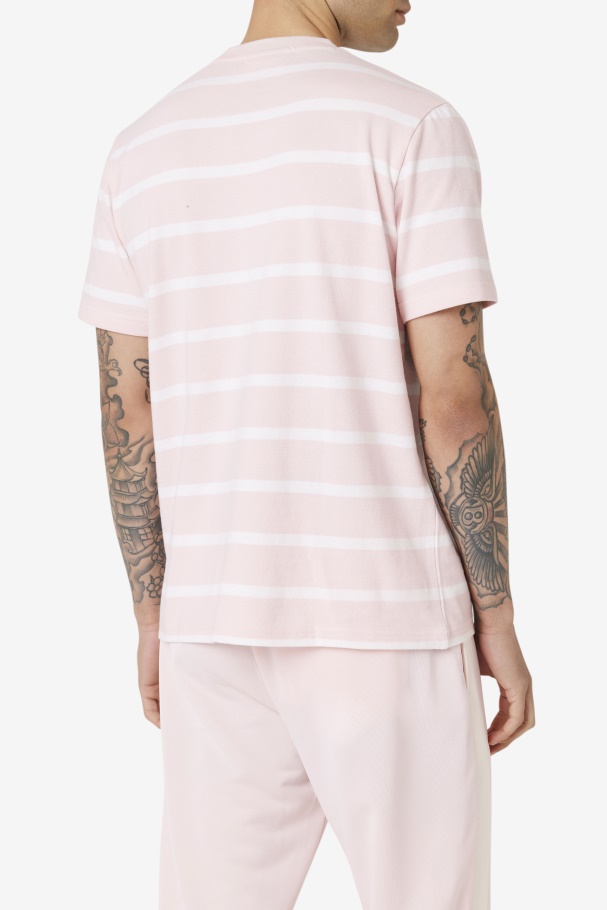 Pink/White Fila UK Deny Crew