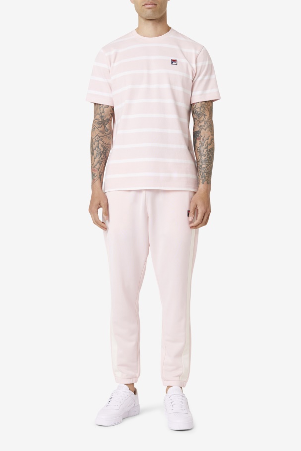 Pink/White Fila UK Deny Crew