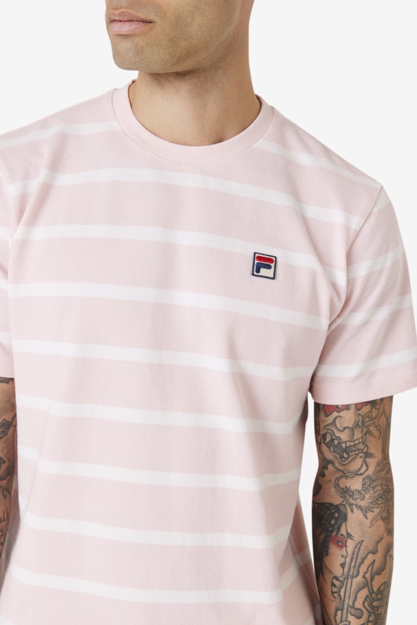 Pink/White Fila UK Deny Crew
