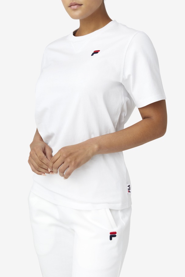 Derion Tee White Fila UK