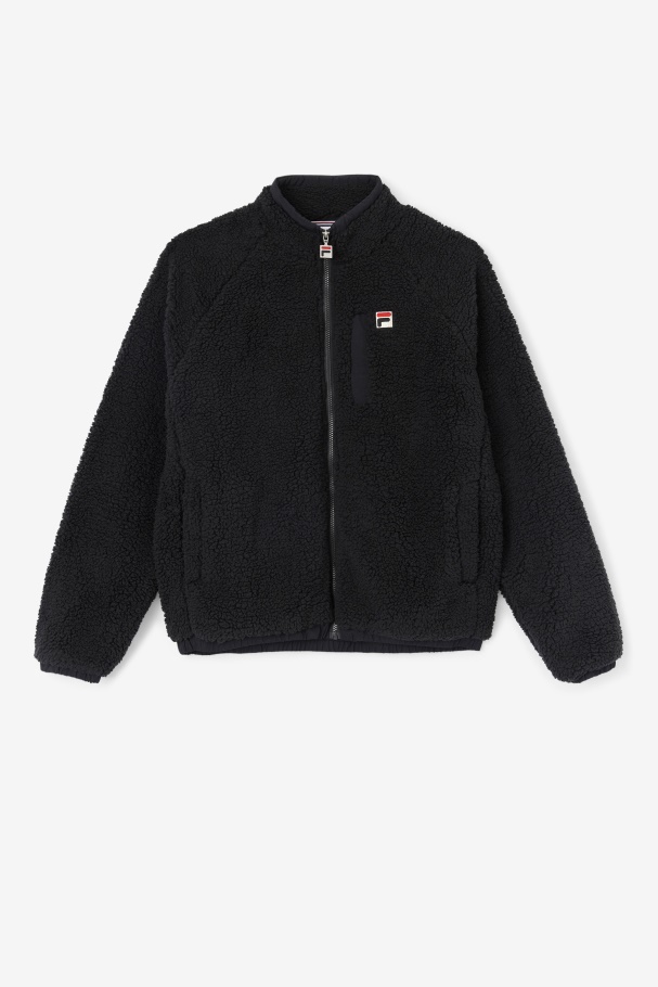 Black Fila UK Yuri Jacket
