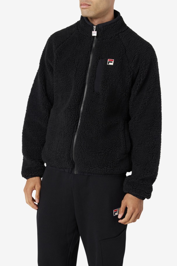 Black Fila UK Yuri Jacket
