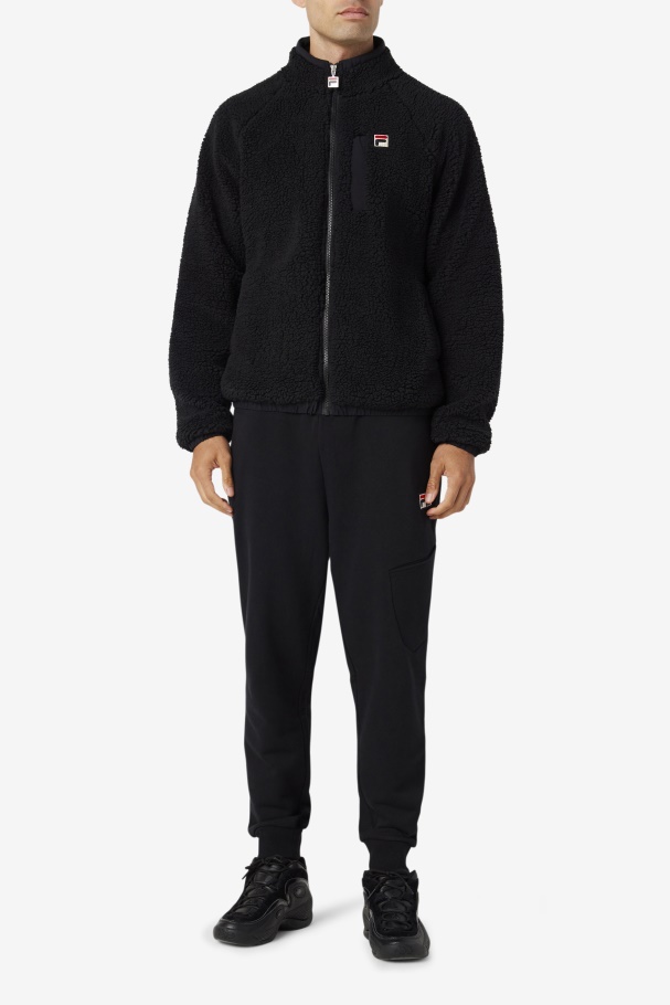 Black Fila UK Yuri Jacket