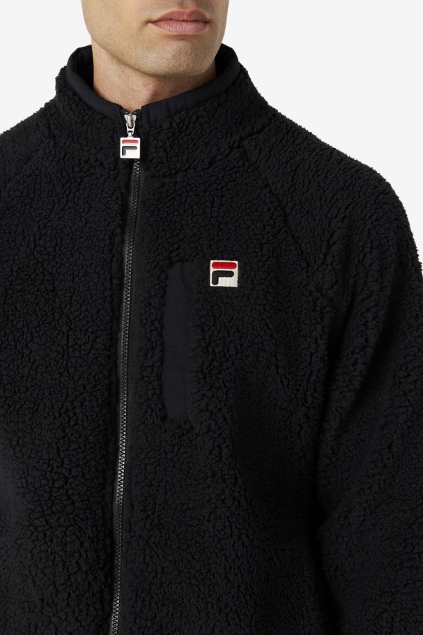 Black Fila UK Yuri Jacket